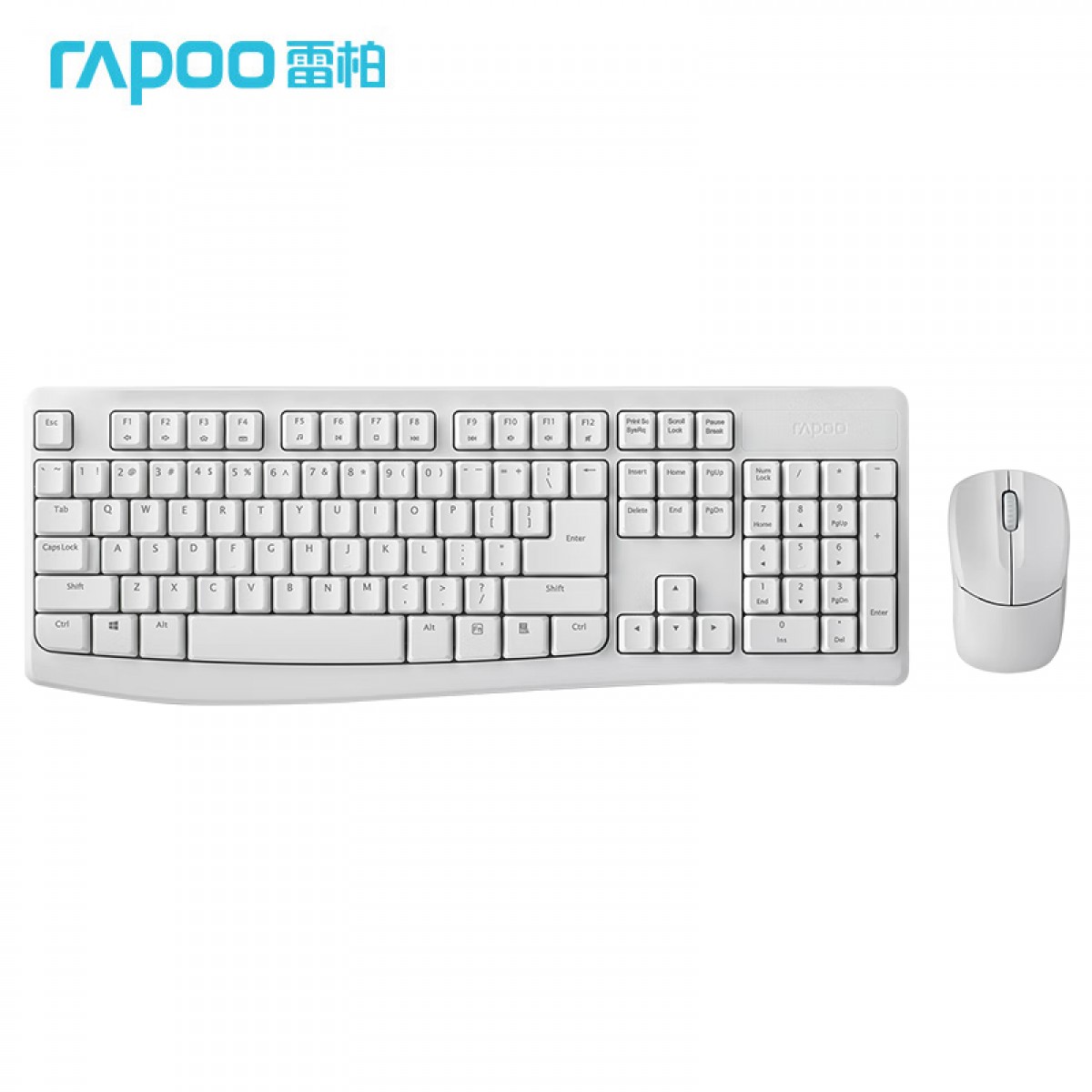 雷柏（Rapoo） X1800Pro无线键鼠套装 办公键盘鼠标套装 防泼溅电脑键盘 笔记本键盘 白色 单位：套