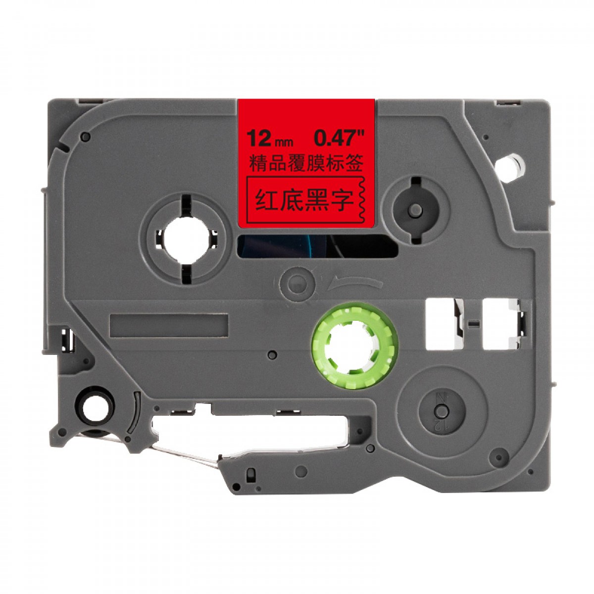 京贤KZe-431标签色带适用兄弟PT-D210标签机P700打印机D450不干胶标签标签带12mm红底黑字 单位：个