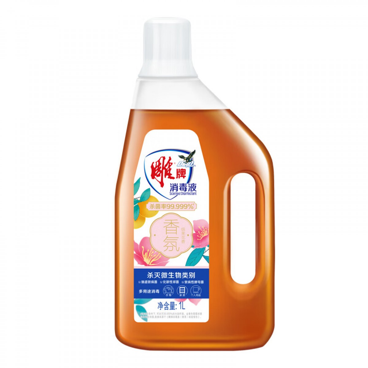雕牌1L香氛消毒液 杀菌率99.999% 温和配方 对皮肤无刺激 单位：瓶