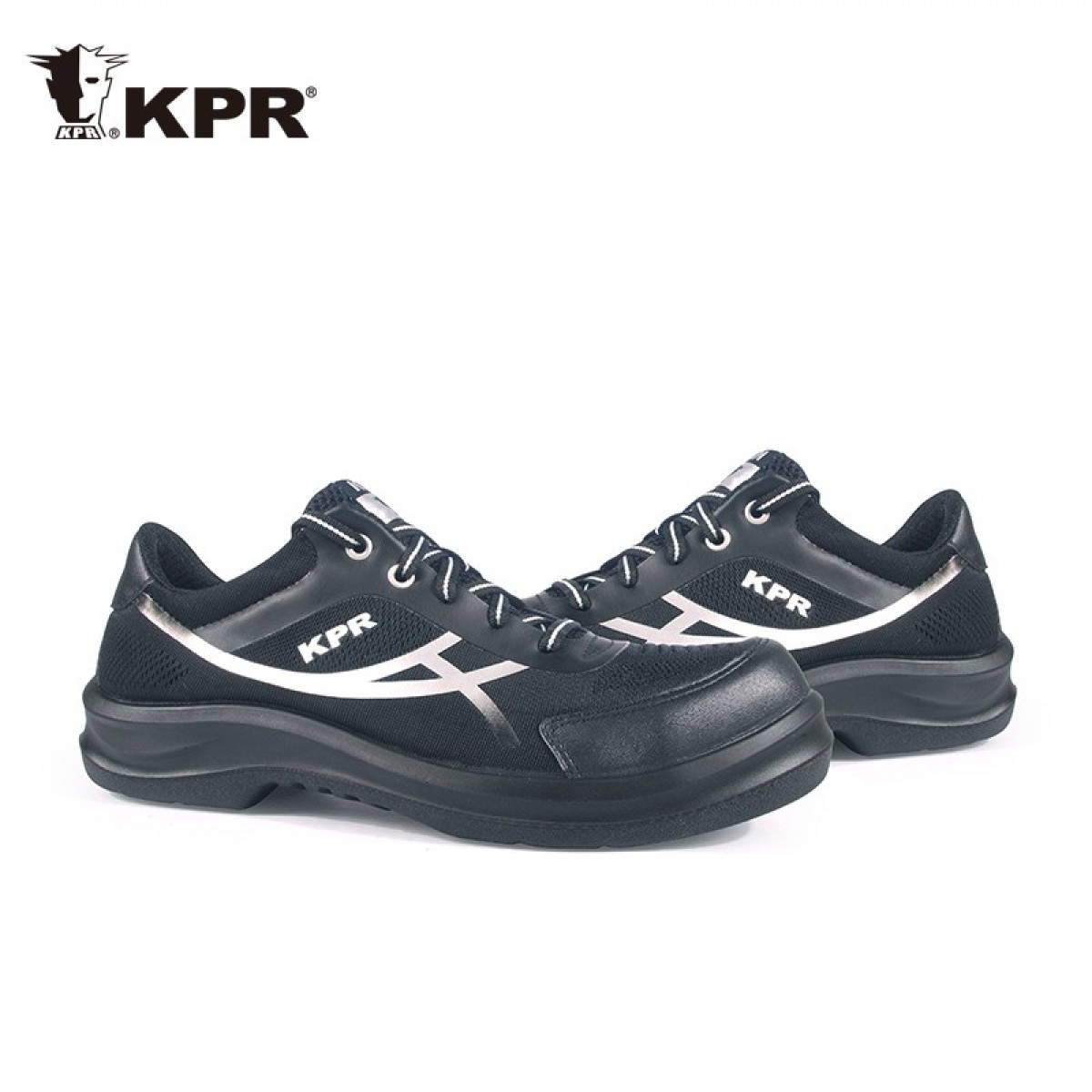 尊王（KPR）YC755 防砸透气轻便舒适工作鞋 黑银色 35-47码 （备注尺码下单）单位：双