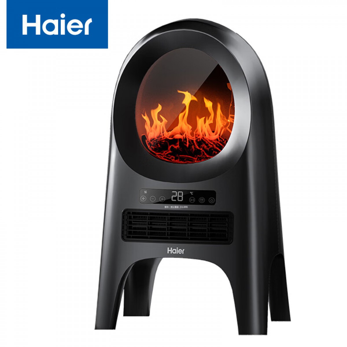 海尔（Haier）取暖器壁炉电暖气家用暖风机客厅仿真火焰电暖器离子净化电壁炉立式烤火炉 HNF-S2060A 单位：台