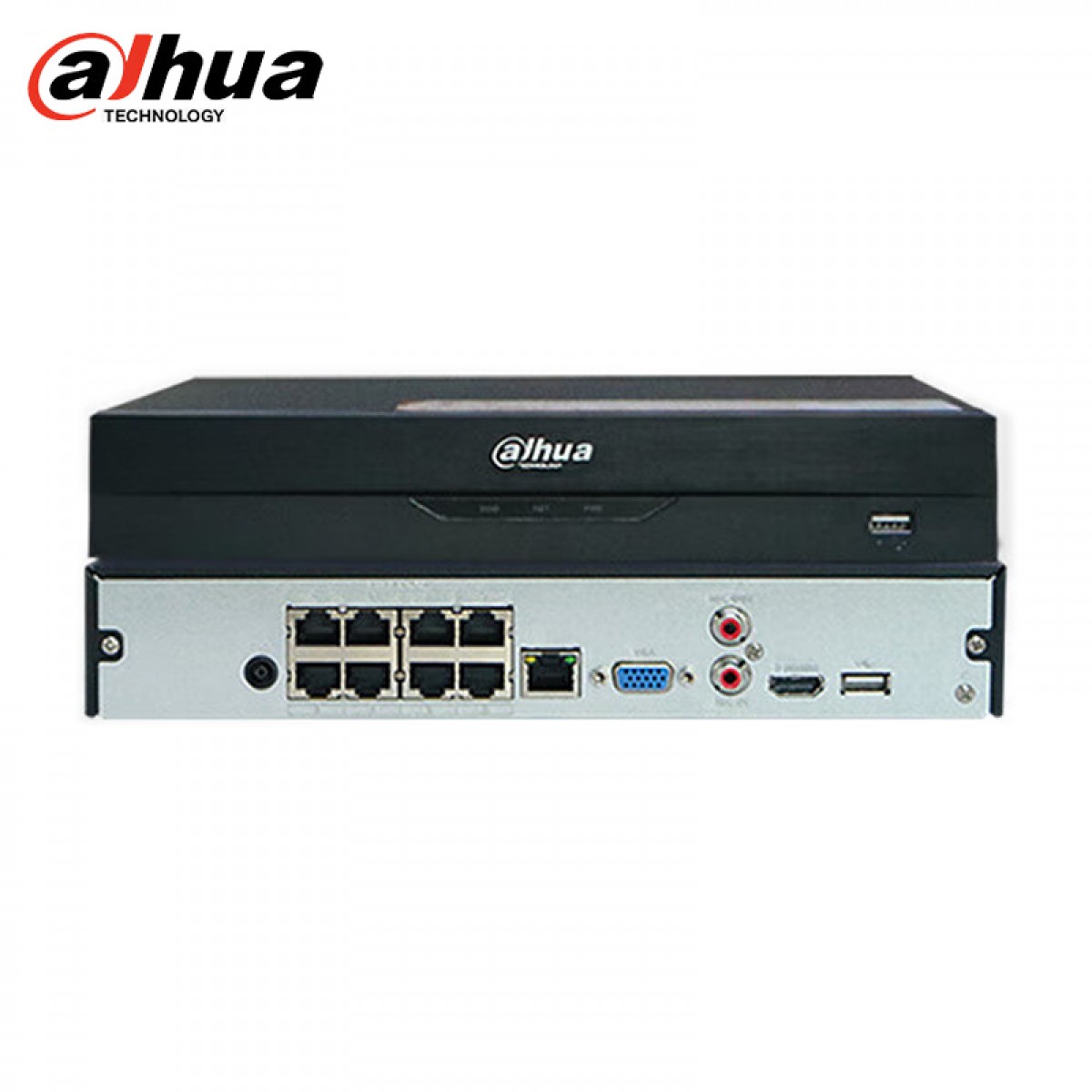 大华（dahua）8路硬盘录像机 POE供电 惠智网络NVR录像机 DH-NVR2108HS-8P-I2 含8TB硬盘 单位：个