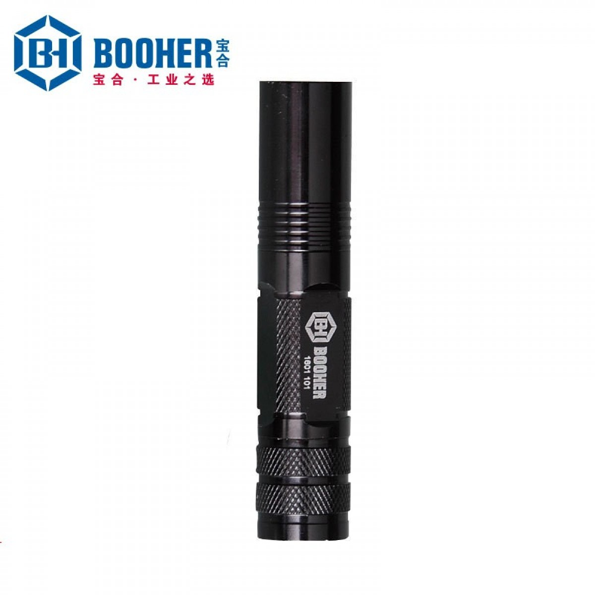 Booher宝合工具铝合金便携式强光手电筒BH1601101 1节5号电池 高亮度LED灯珠 单位：把
