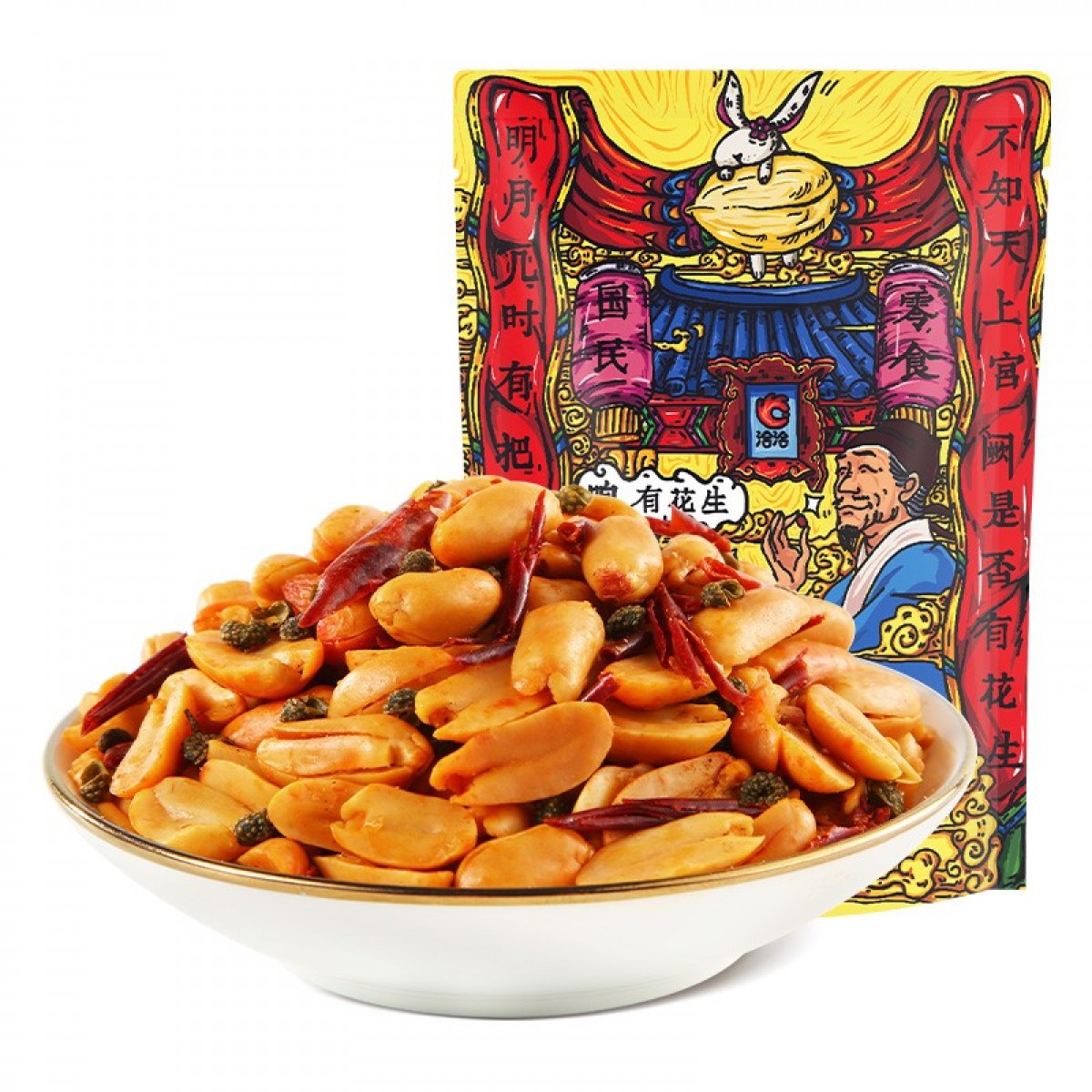 洽洽麻辣香花生240g*1袋花生坚果炒货节日特色小吃零食下酒菜花生 单位：袋