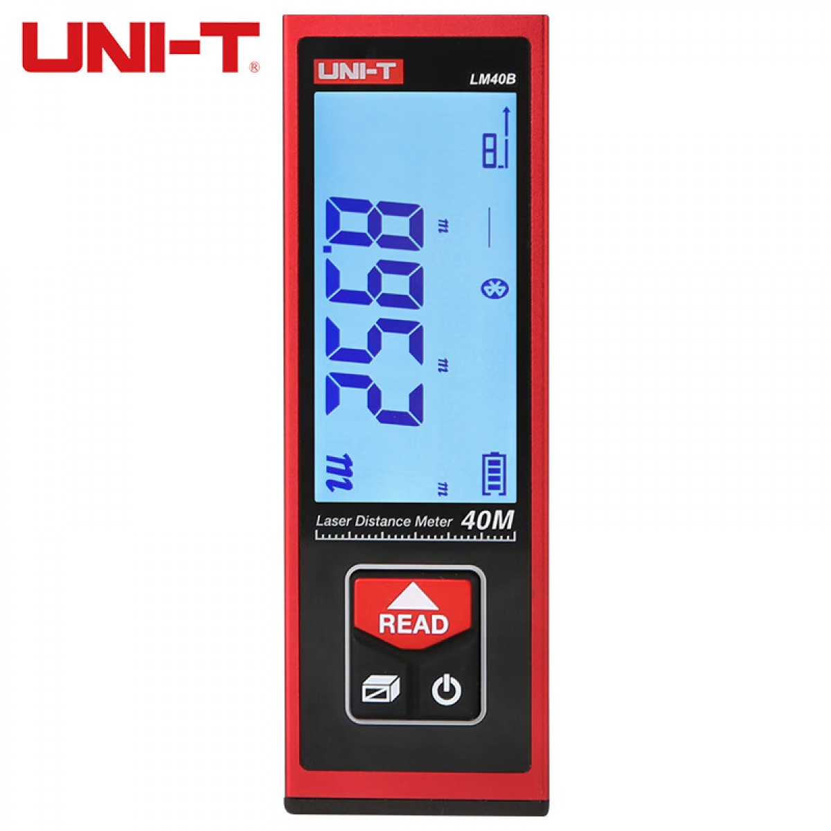 优利德（UNI-T）LM40B激光测距仪红外线电子尺高精度装修量房仪蓝牙APP知户型40米 单位：个