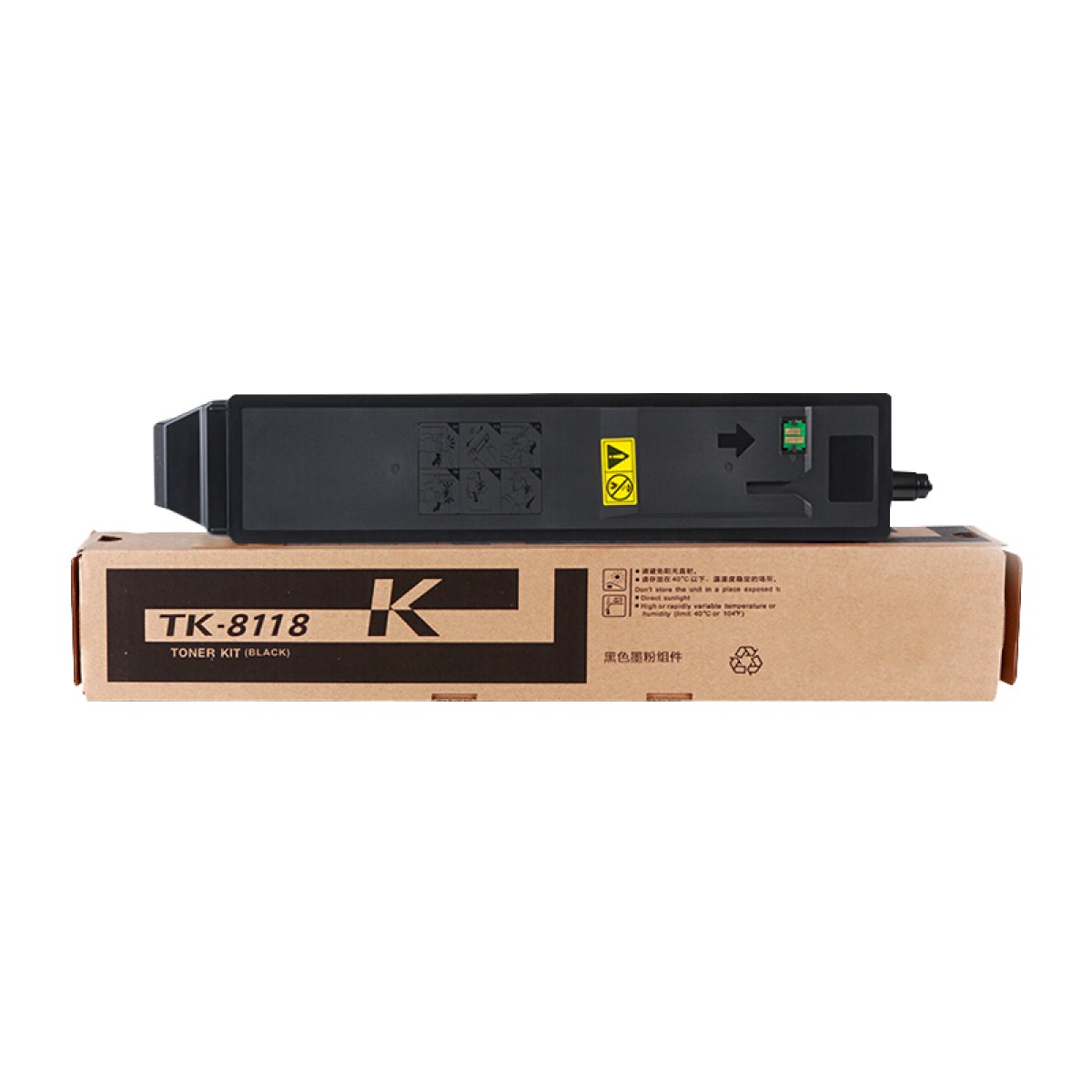 京呈适用京瓷TK-8118粉盒Ecosys M8124cidn墨粉盒京瓷M8124cidn打印机碳粉 TK8118 黑色墨粉盒 BK【含废粉盒】 单位：支