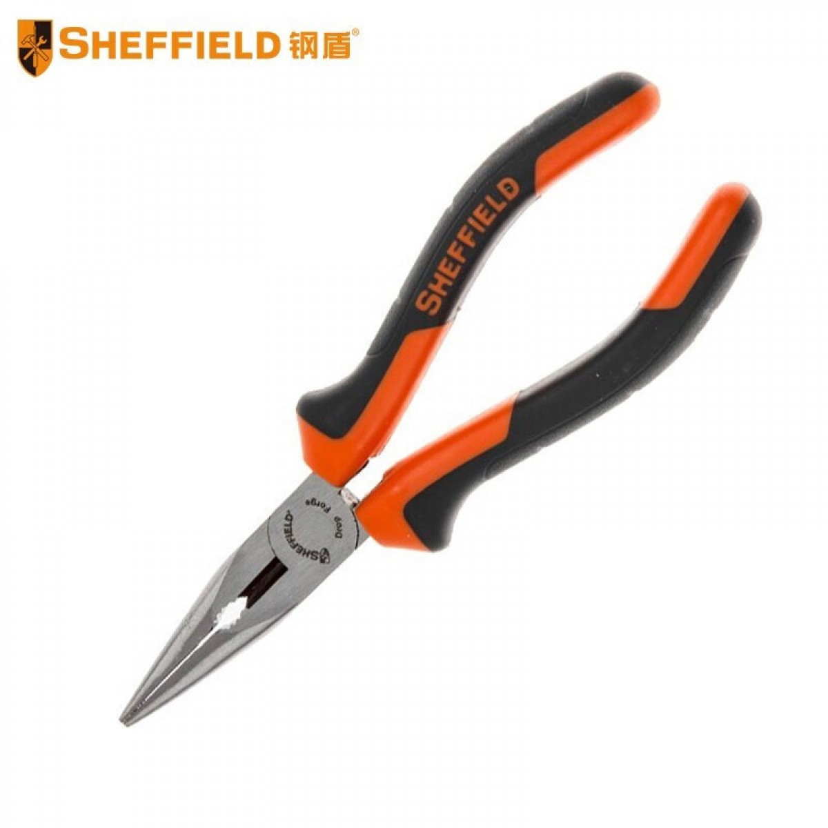 钢盾 SHEFFIELD S045004 双色柄尖嘴钳6英寸 多功能 迷你尖嘴钳 尖头钳 平口 单位：把