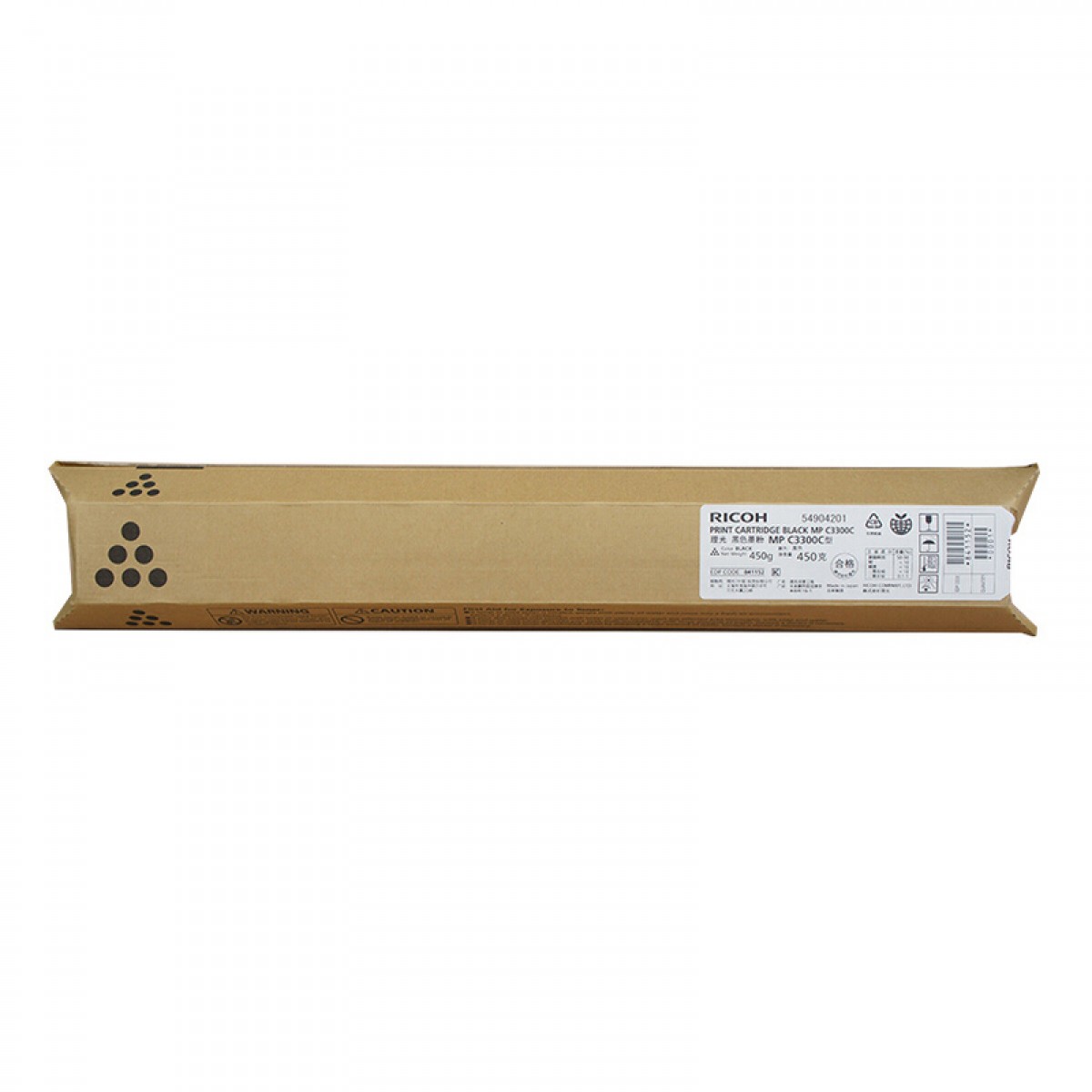 理光（Ricoh）MPC3300C 黑色碳粉盒1支装 适用MP C2800/C3300  单位：支