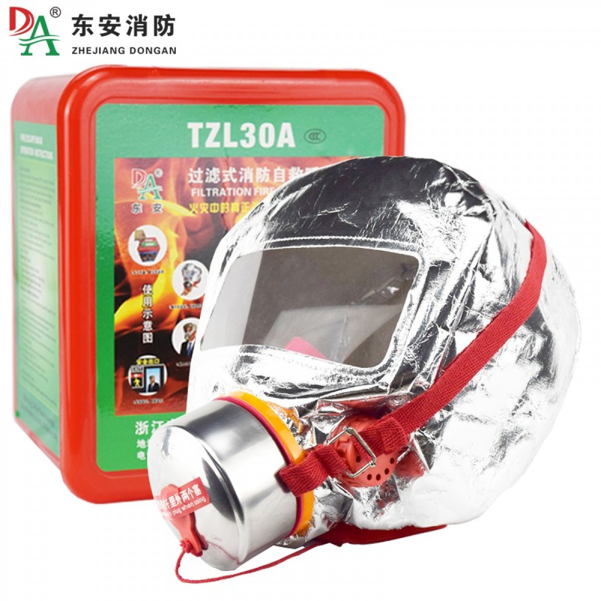 东安（DA） 呼吸器 全面滤烟呼吸器面罩 逃生面具3c认证 过滤式消防自救 消防TZL-30A 单位：个
