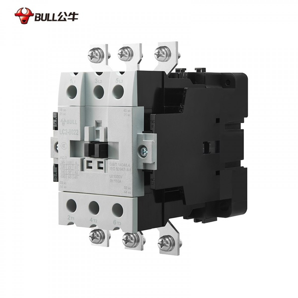公牛交流接触器220V工程类接触式继电器380V辅助触头9A12A18A适用工厂厂区照明工业设备 交流接触器（12A 1常闭 220V）  单位：个