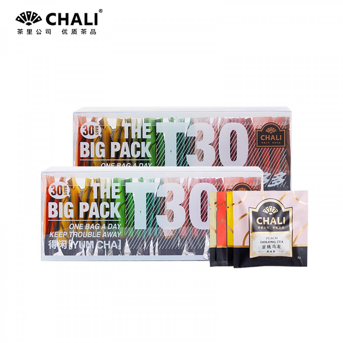 CHALI茶里公司花草茶叶T30茶多多15口味盒装30包95g红茶包茶叶礼盒送礼 单位：盒