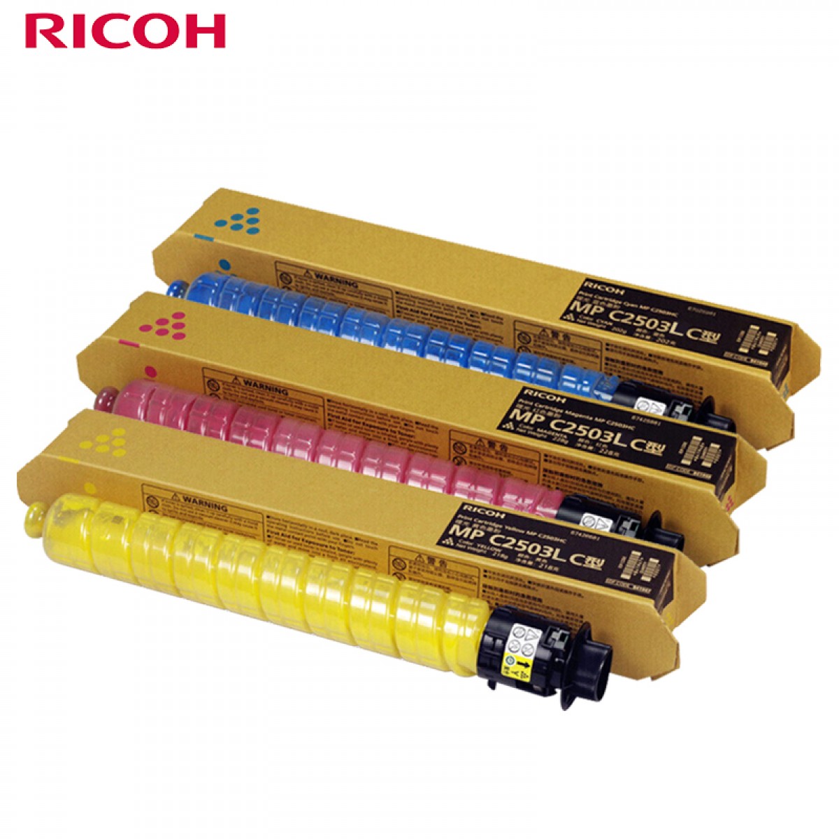 理光（Ricoh）MP C2503C 碳粉小容三色套装（红/蓝/黄） 3只/组  单位：组