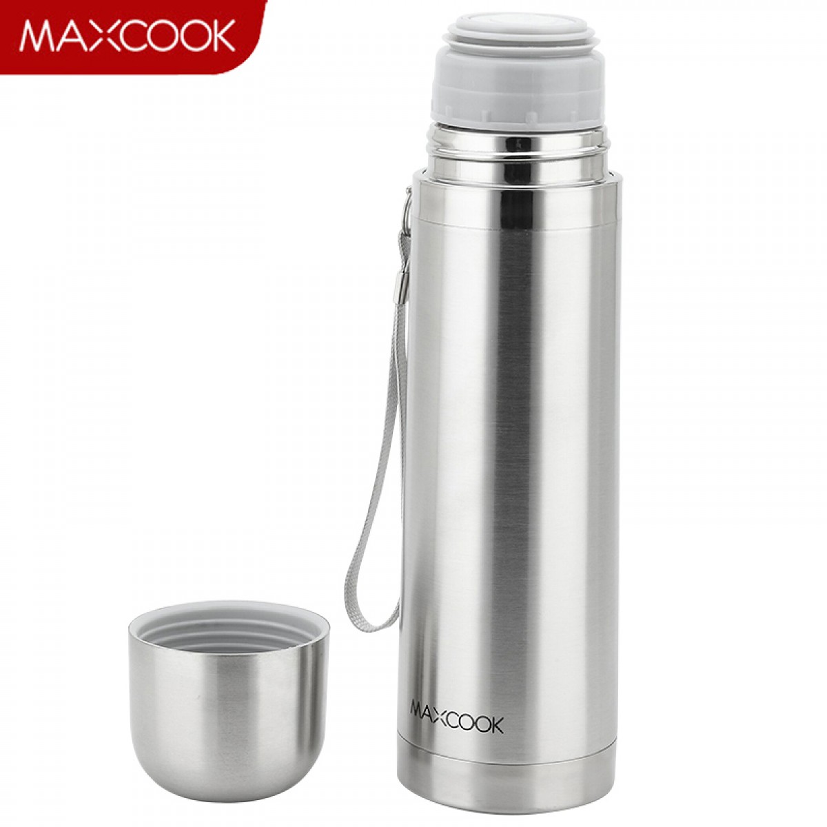 美厨（maxcook）真空保温杯 304不锈钢500ml 保冷保热携带方便 办公MCBE-ZK500 单位：个