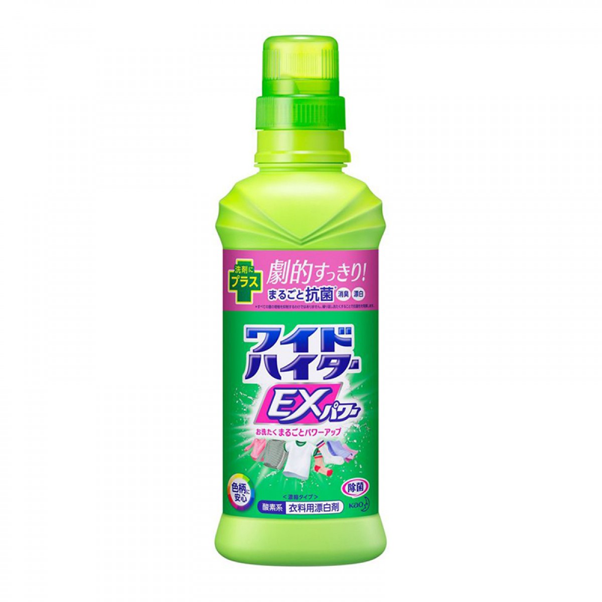 花王（KAO）彩漂剂 漂白水 漂白剂 漂渍液 衣物去黄渍 原装日本进口 600ml 单位：瓶