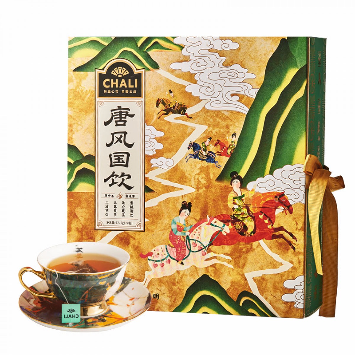 CHALI 茶里公司茶叶 唐风国饮茶叶礼盒 蜜桃乌龙茶茶包520送礼57.5g 唐风国饮 单位：盒