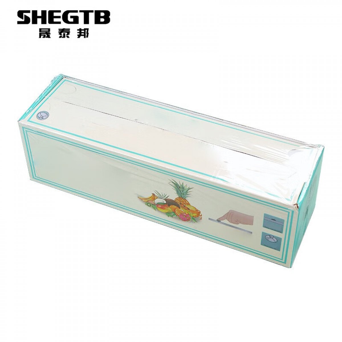 晟泰邦 滑刀一次性盒装保鲜膜切割器防雾pe微波炉大卷家用 PE防雾盒装30cm*500m 单位：个