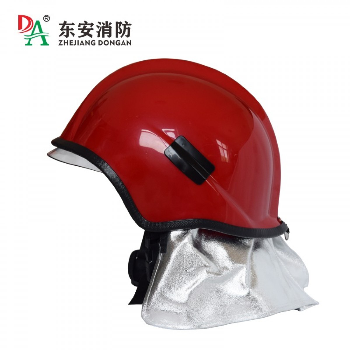 东安（DA）欧式式消防头盔 消防灭火事故救援头盔 消防防护头盔带可拆卸阻燃披肩定制（红色）单位：个