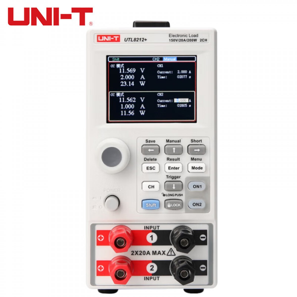 优利德（UNI-T）UTL8212+ 直流电子负载高精度电池容量电源检测仪电流测试仪20A 单位：个