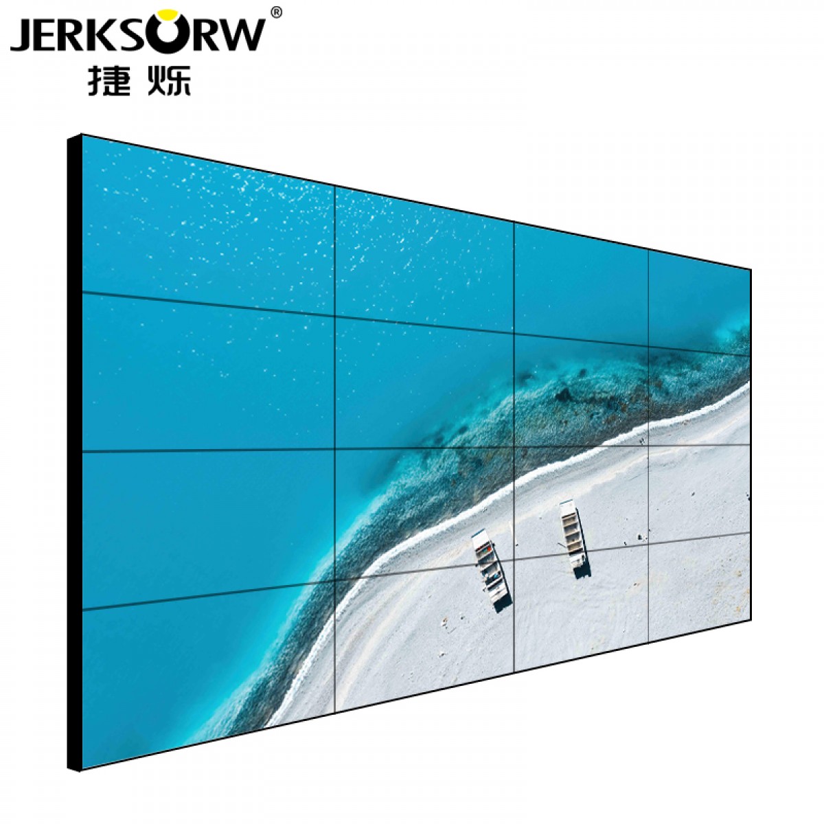 捷烁（JERKSORW）液晶拼接屏65英寸3.5mm会议监控显示器电视墙LCD拼接大屏幕定制  单位：台