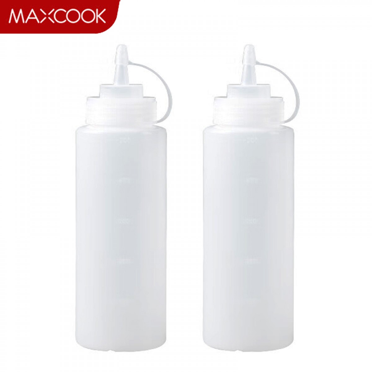 美厨（maxcook）挤酱瓶调料瓶油壶 酱料酱汁烧烤塑料挤压瓶450ml 2个装MCPJ5335 单位：套