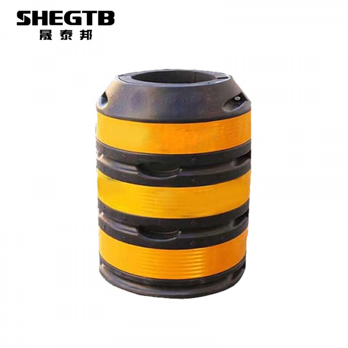 晟泰邦STB-1002应急警示反光防撞墩防撞桶 黄黑 120*45*65cm(单位:个)