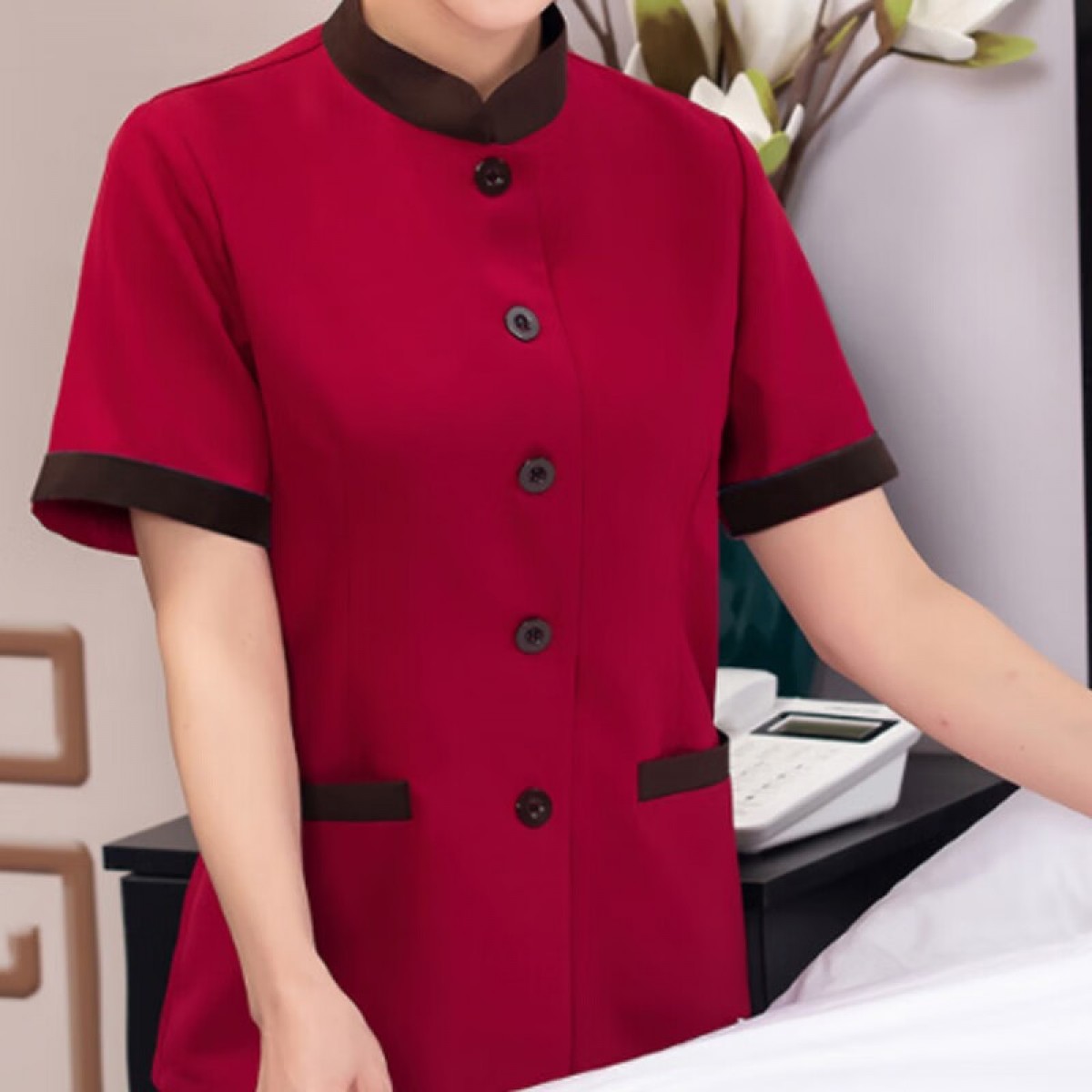 晟泰邦 酒店保洁服套装男女家政物业清洁员阿姨工作服酒店宾馆客房服务员 短袖（多色可选 L-5XL码 下单备注 ） 单位：件