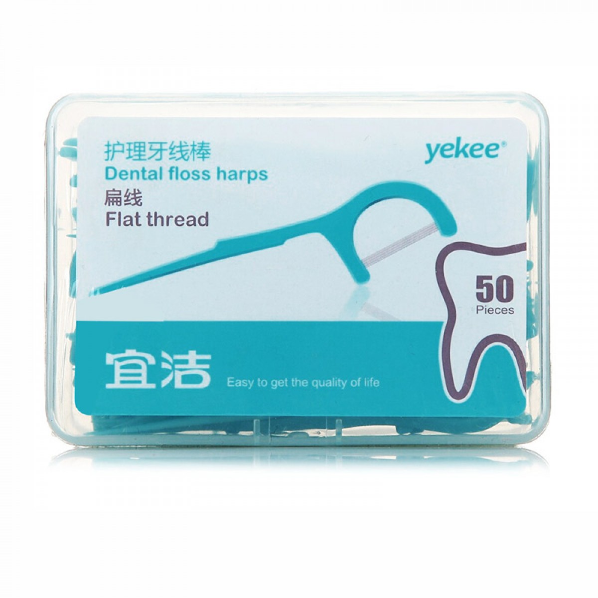 宜洁（yekee） 一次性扁线牙线棒盒装50只装Y-9831 单位：盒
