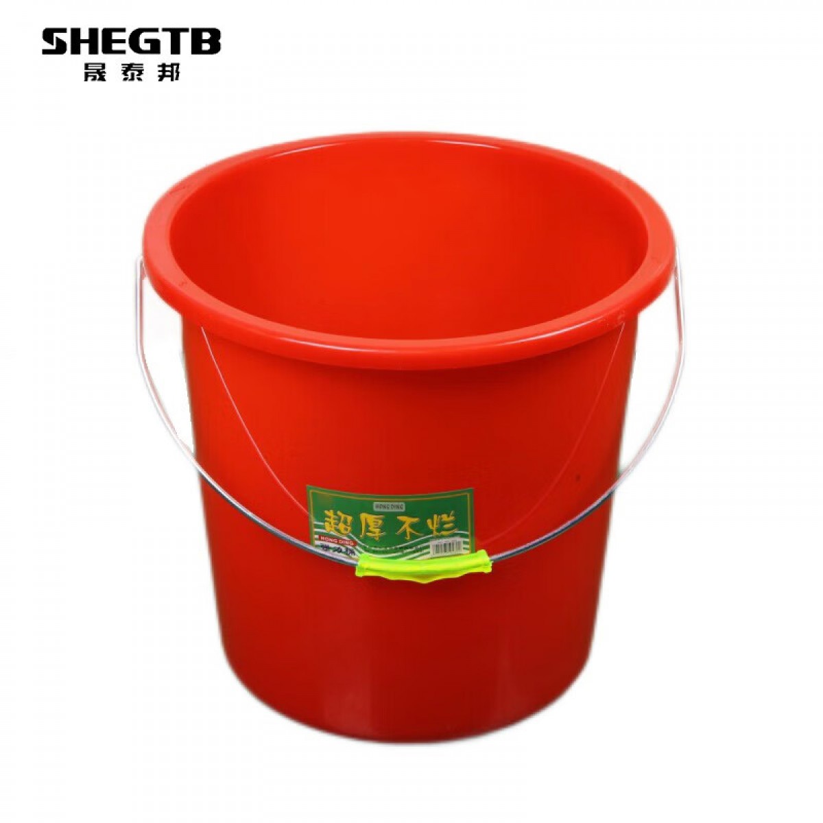 晟泰邦 大号塑料水桶带盖红桶 加厚圆桶储水桶化工桶洗澡桶沐浴桶 红色无盖31L 单位：个