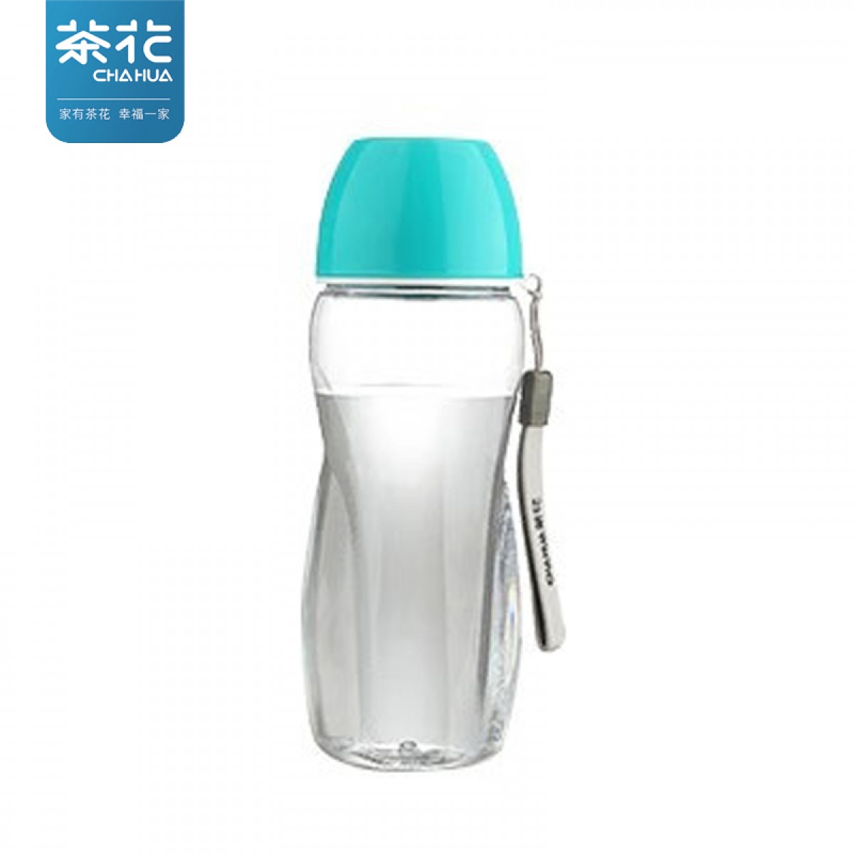 茶花（CHAHUA）茶花水杯运动水杯塑料便携随手杯带盖提绳夏季运动健身旅行 560mL颜色随机耐温-20-100℃ 单位:个