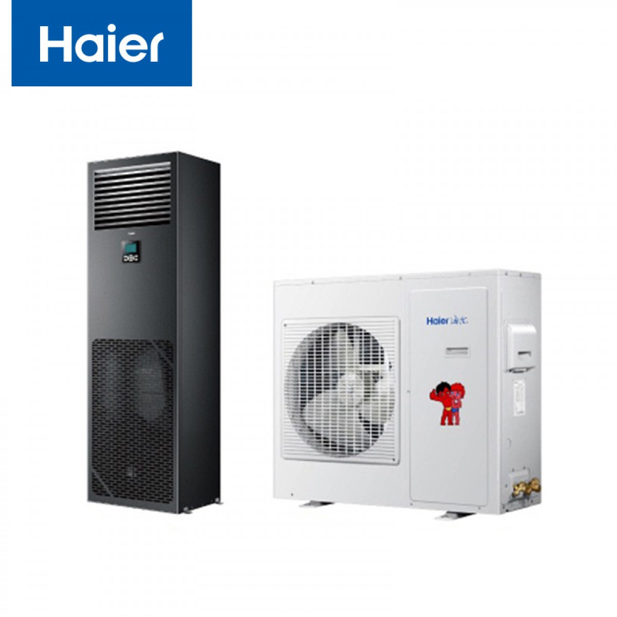 海尔（Haier）柜式空调精密中央空调3匹柜机3p基站机房化验室恒温恒湿24小时运转380V JHFX-7.5LW/92ZC31裸机  单位：台  标注安装