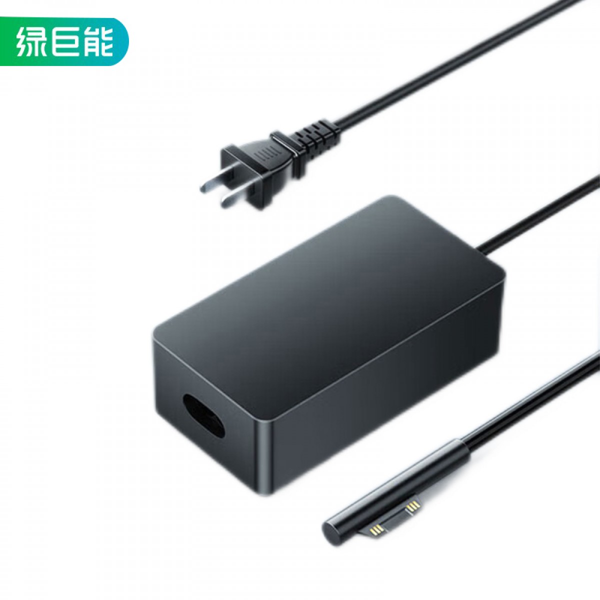 绿巨能（llano）微软平板电脑笔记本充电器15V2.58A 44W 适用Surface Pro5/6/Go/laptop/Book2快充电源适配器 单位：个