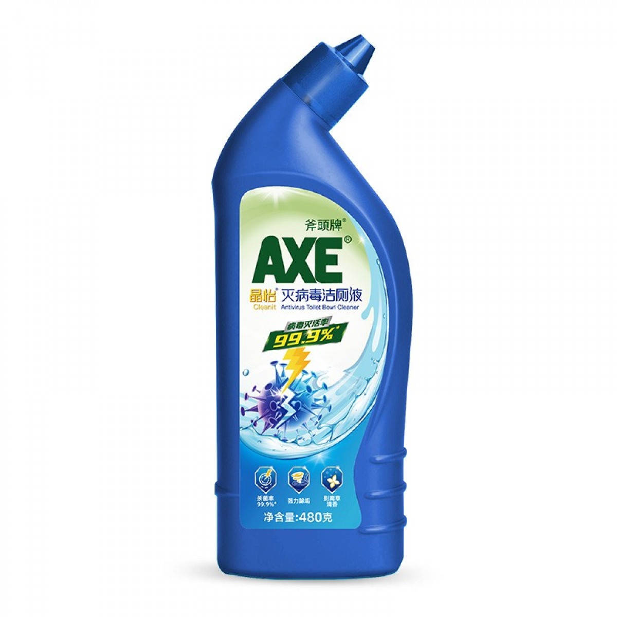 斧头牌（AXE）晶怡 除菌灭病毒洁厕液 480g/瓶 病毒灭活率99.9% 10瓶起订 单位：瓶