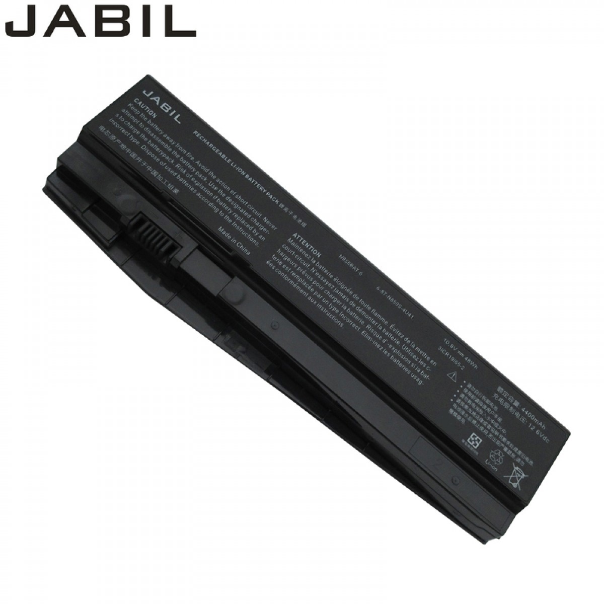 JABIL适用神舟战神 Z7M-KP7GT/KP7S1 T6-X5/X7 Z6-KP5GT/KP5S/KP5S1 雷神911SE ST-Plus N850BAT-6笔记本电池 单位：个