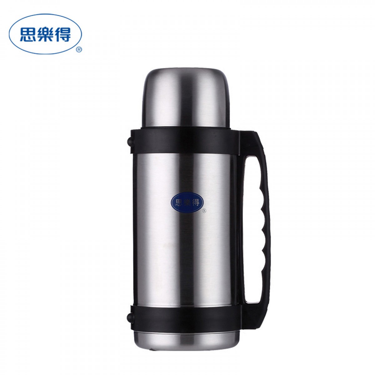 思乐得不锈钢保温壶便携大容量2L热水暖瓶家用SVF-2000H2RE 浅灰色 单位：个