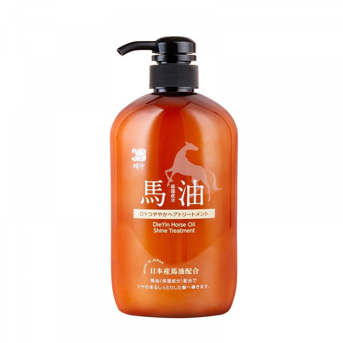 蝶印 北海道马油 滋养型护发素 600ml 改善干枯毛躁 日本原装进口 单位：瓶