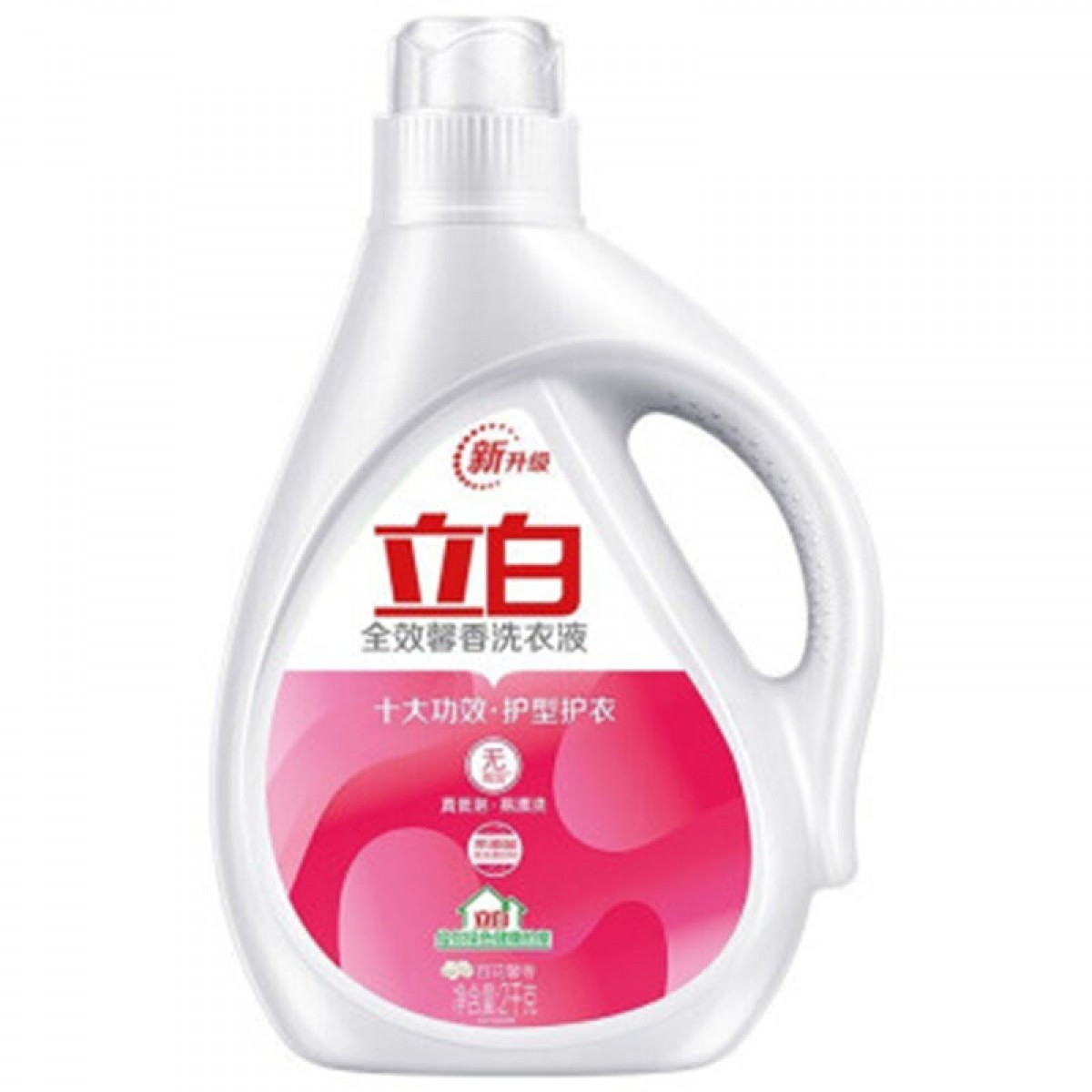 立白 全效百花馨香亮白护色护型洗衣液持久留香去渍洁净除螨除菌柔顺无残留提亮不伤手 2kg（单位：瓶）起订量：6瓶/箱