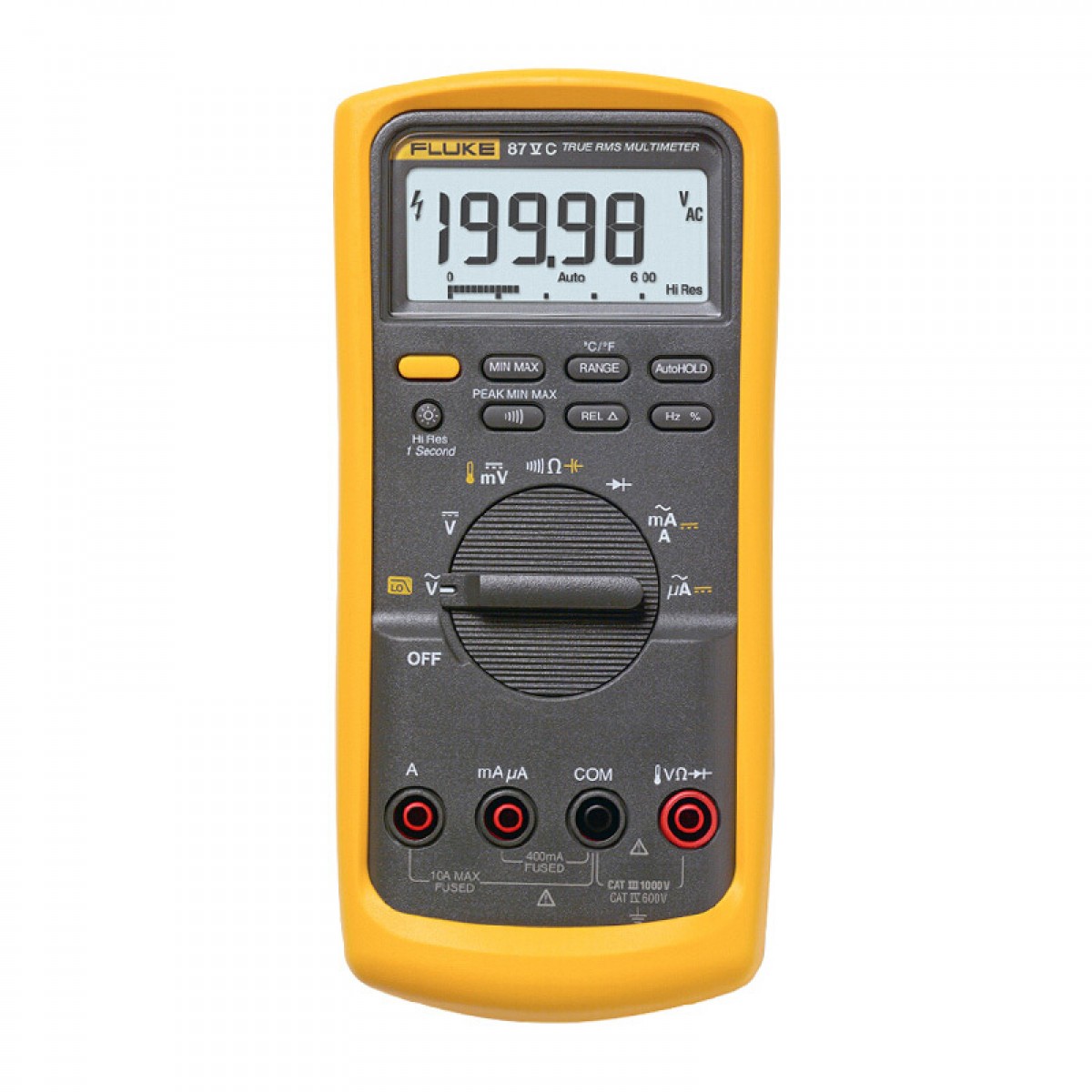 福禄克（FLUKE）F87V 多功能型数字万用表 便携式 4 1/2位 手动 自动量程 1台