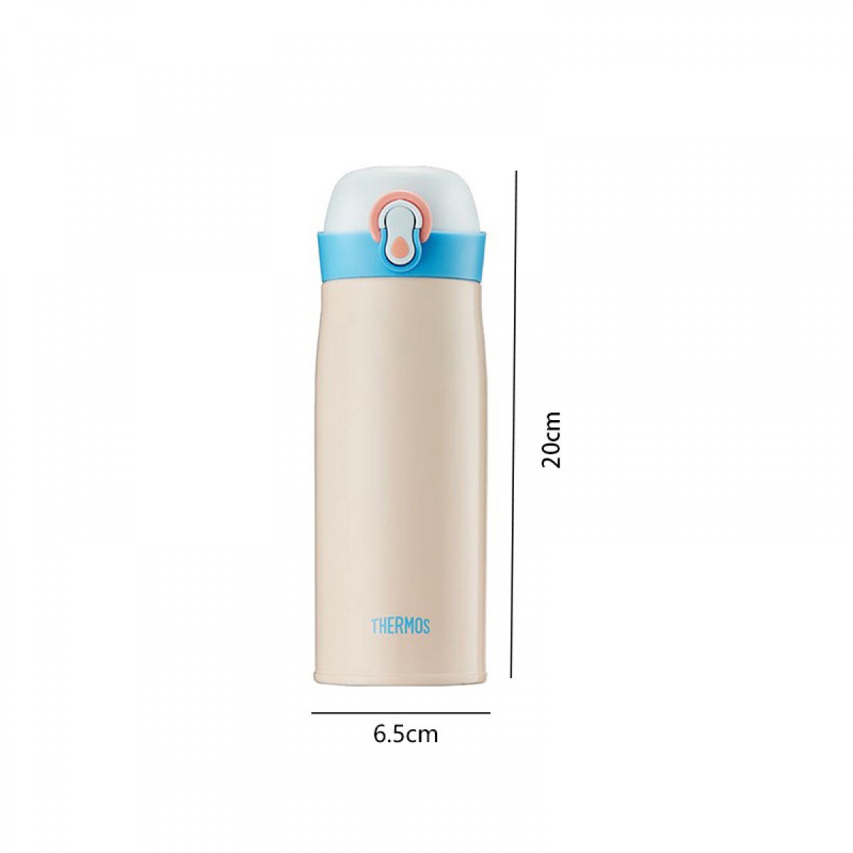 膳魔师（THERMOS）保温杯水杯316L高真空不锈钢杯子400ml TCME-400S 橙蓝色 单位：个