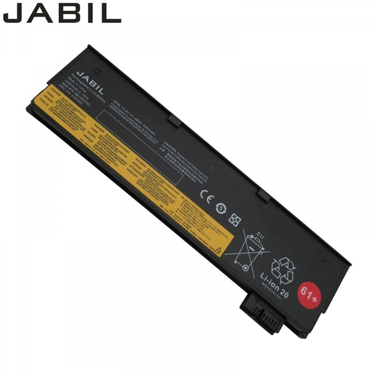 JABIL适用联想ThinkPad T470 T570 T480 T580 P51S P52S TP00088A/B/C 笔记本电池 6芯