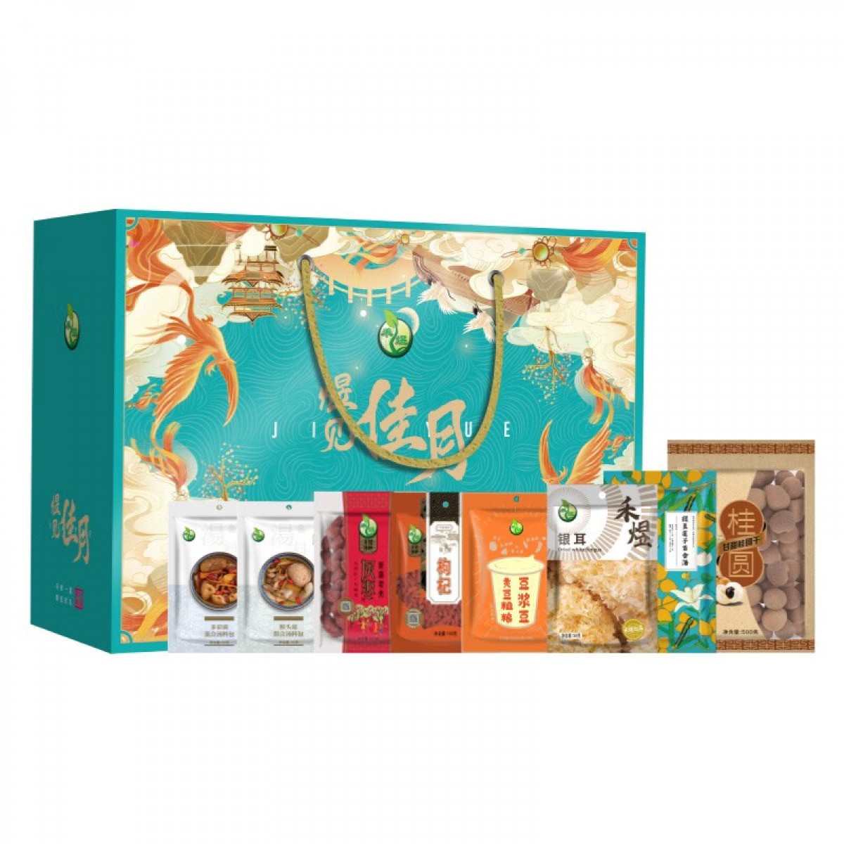 禾煜（HEYU） 山珍干货礼盒干菌 营养粥礼盒南北干货大礼包企业团购礼品菌菇送礼员工福利购礼盒 煜见佳月2030g
