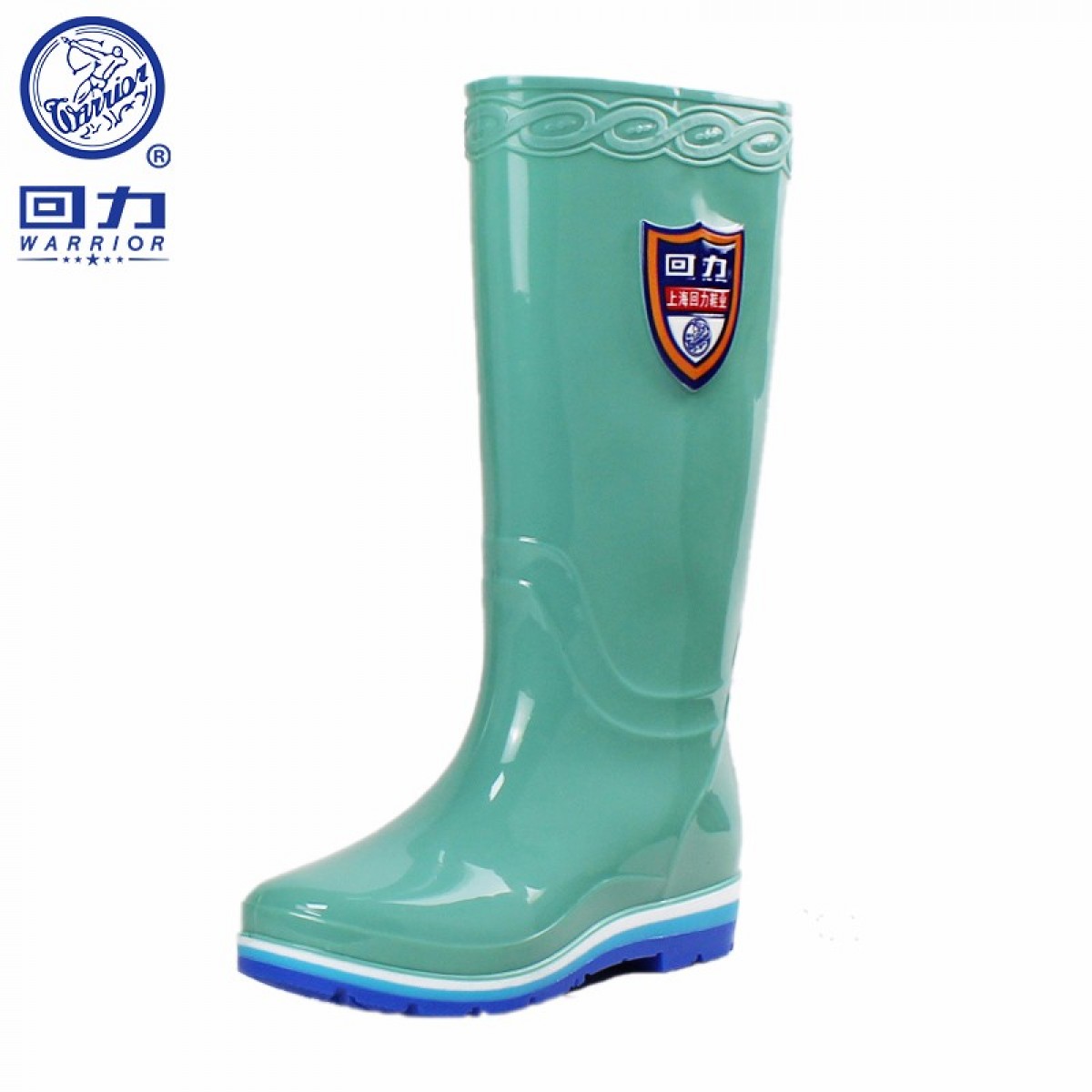 回力雨鞋女式款时尚户外雨靴防水鞋不易滑套鞋舒适耐磨胶鞋 HXL703 绿色高筒（36-40码可选）