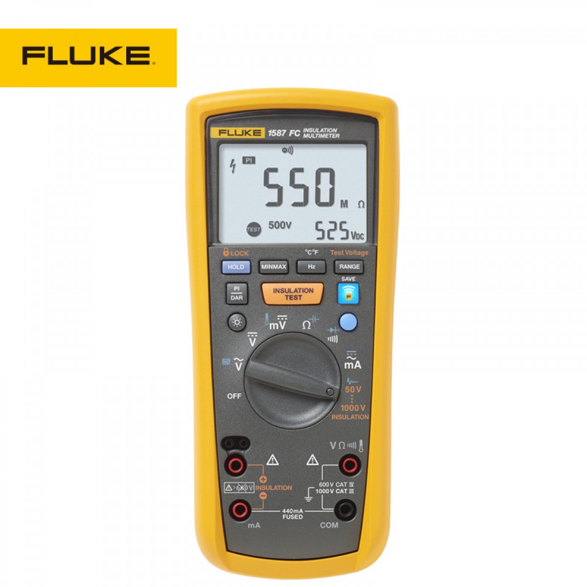 福禄克（FLUKE) 1587C FC 绝缘万用表 1000 V  FLUKE-1587 FC/CN