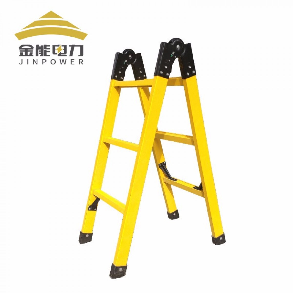 金能电力 玻璃钢绝缘梯子电工绝缘关节梯施工用方管绝缘折叠梯4m 单位：把