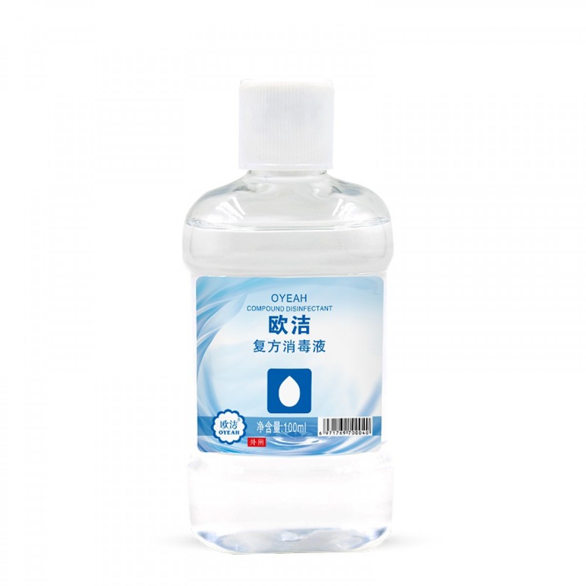 欧洁 酒精复方消毒液皮肤清洁手机家用物品杀菌消毒乙醇 100ml【1瓶装】15瓶起订