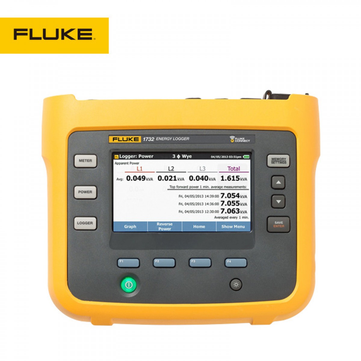 福禄克（FLUKE)Fluke 1732手持式三相功率计 1000 V  FLUKE-1732/INTL