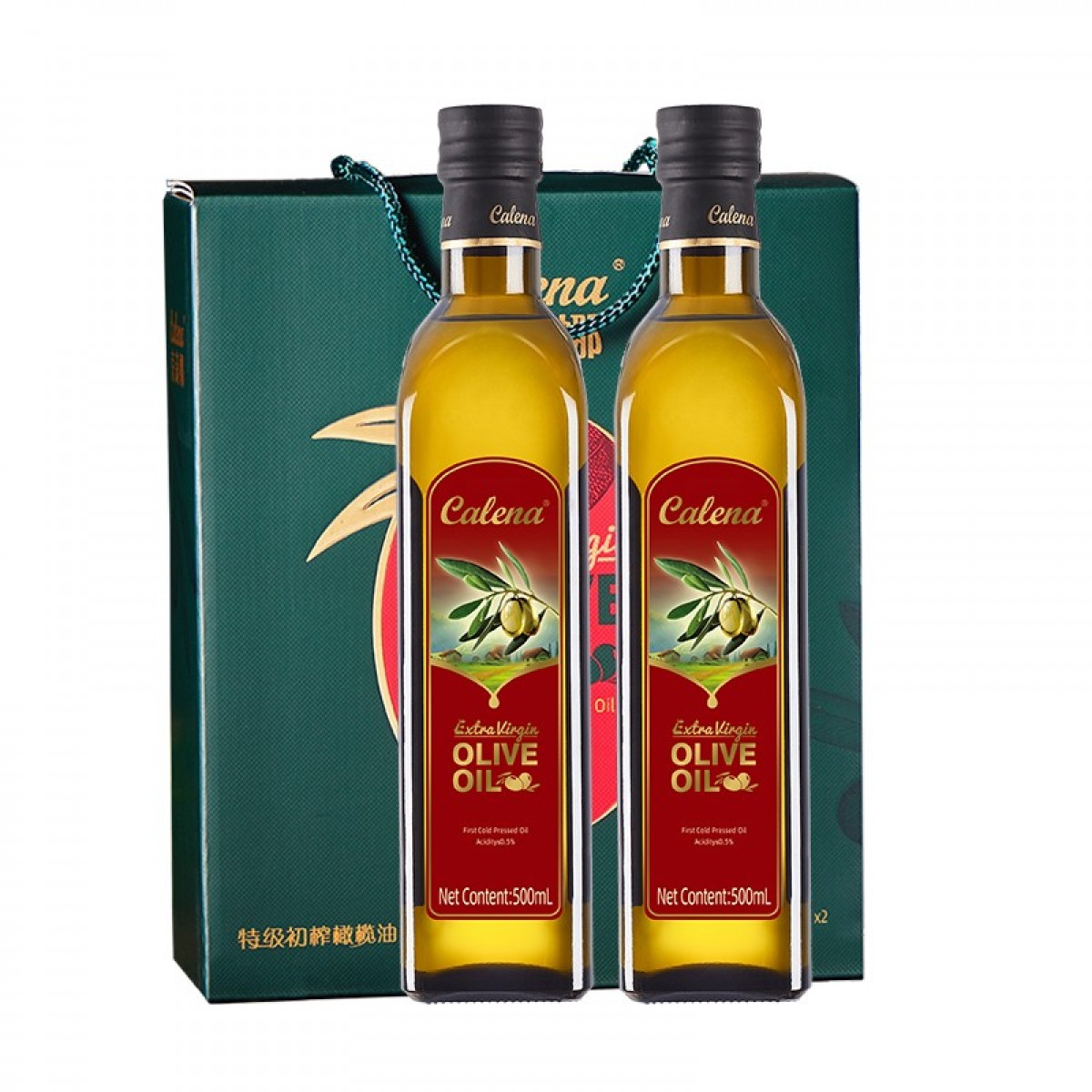 克莉娜 calena 特级初榨橄榄油 500ml*2礼盒