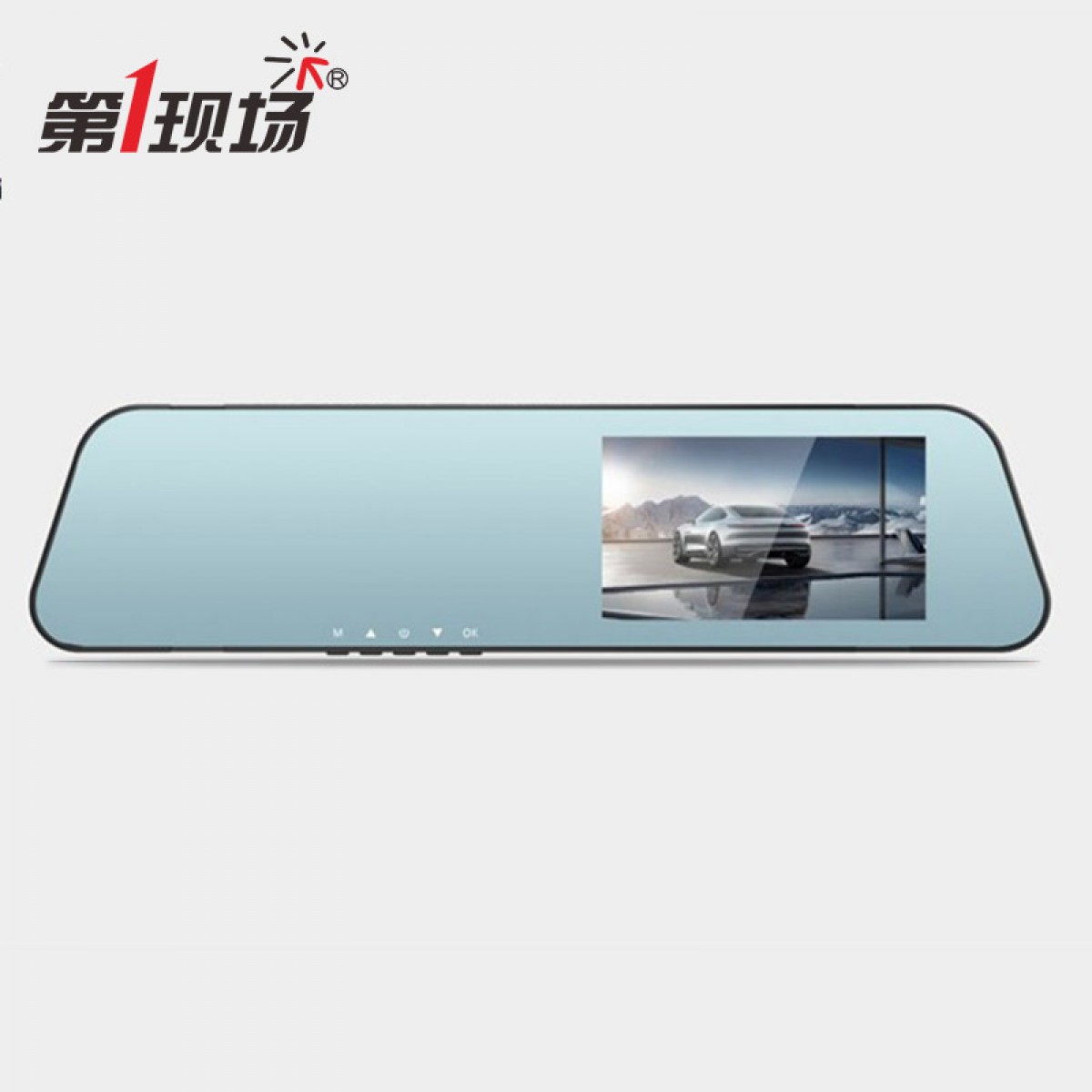 第1现场 高清行车记录仪D3000 前后双录  双镜头1080P 4.3英寸屏 170度广角 官方标配+32G专用高速内存卡