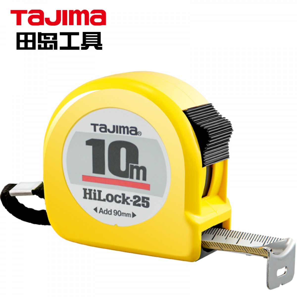 田岛（TaJIma）长10米钢卷尺盒尺米尺木工尺伸缩尺公制尺带正反面刻度25mm宽L25100 1001-0695