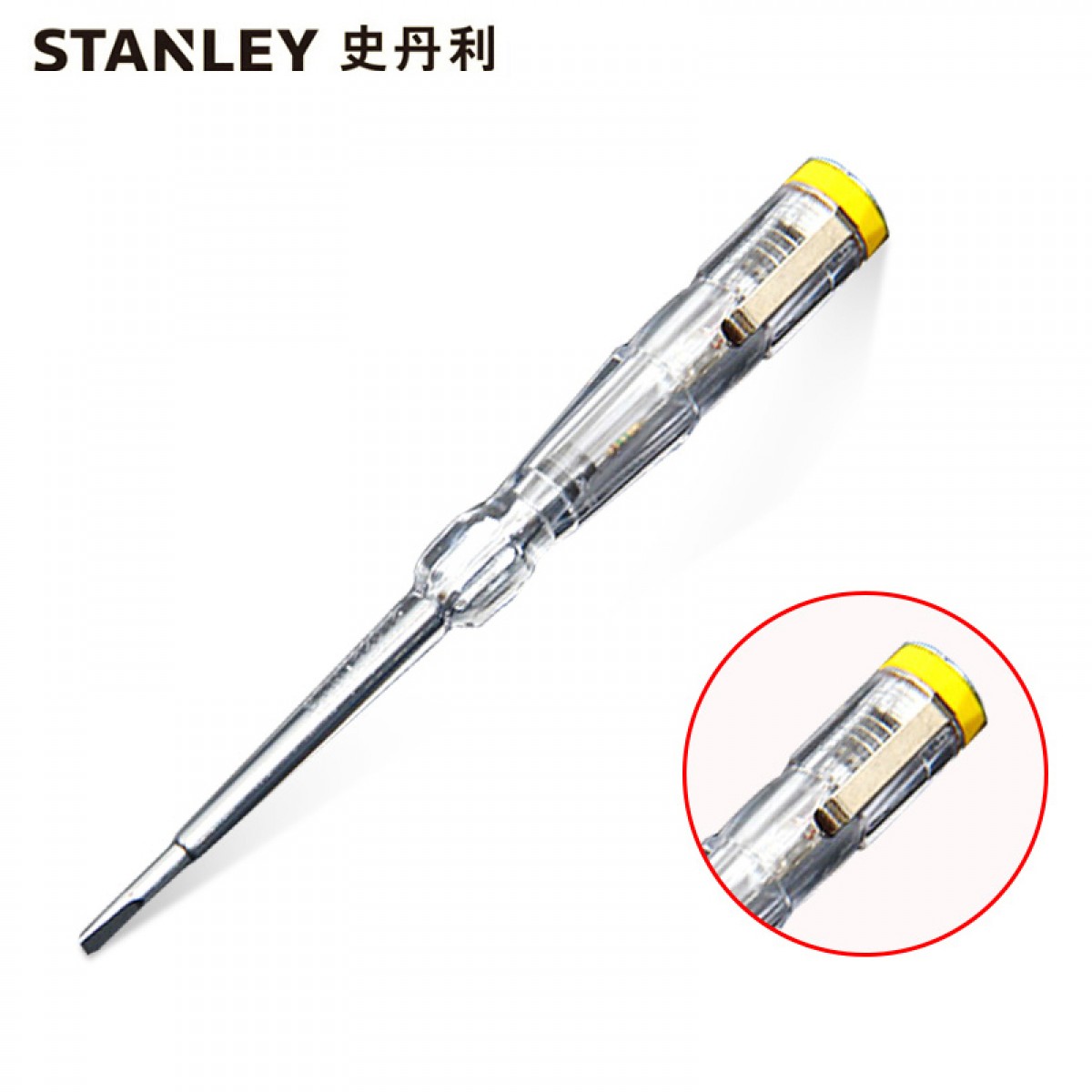 史丹利STANLEY 测电笔螺丝批100-500V/145mm 电子电工用试电笔多功能感应家用线路检测 STMT62016-8-23可定制