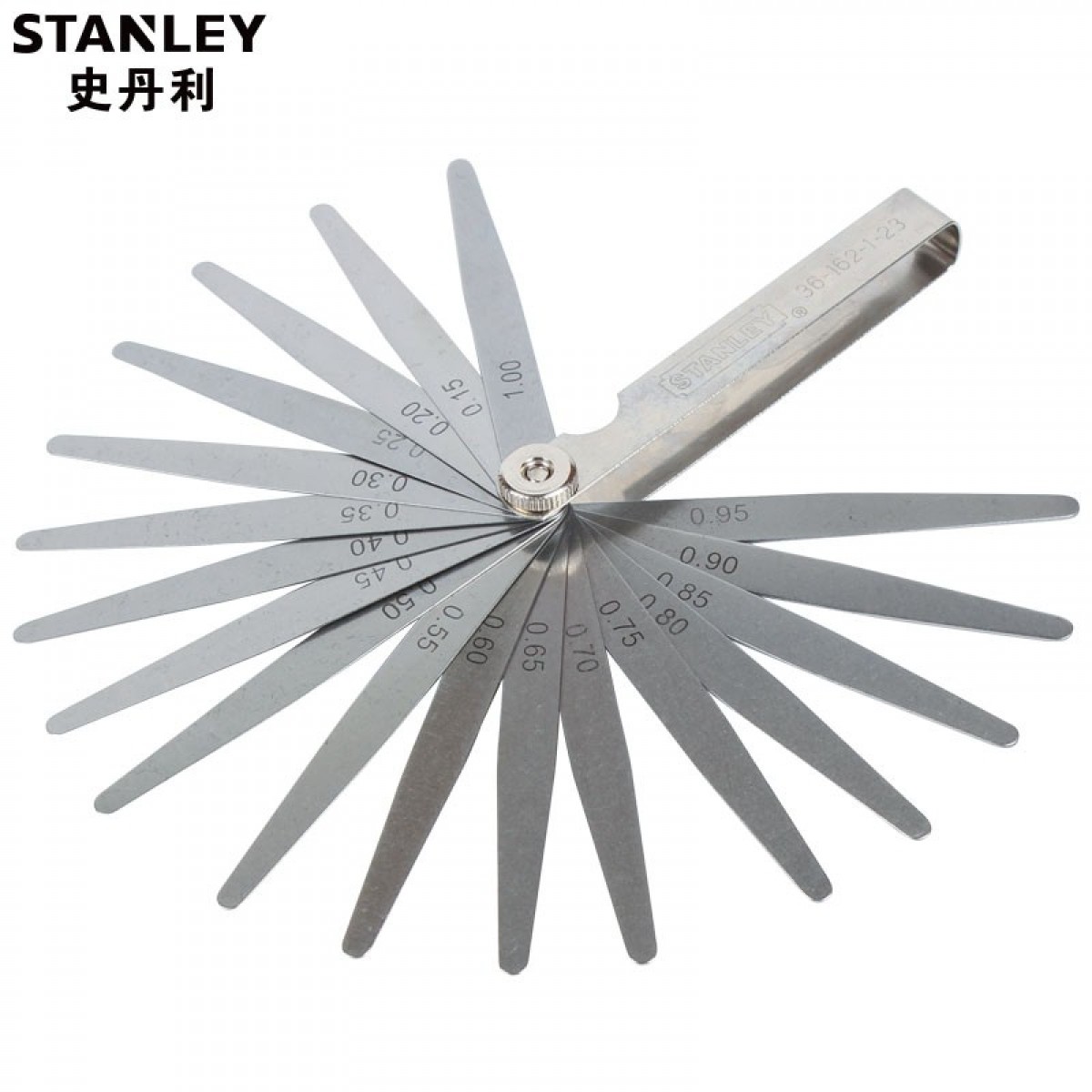 史丹利（STANLEY）不锈钢塞尺 间隙尺 0.05-1mm 20件套36-162-1-23 单位：套 5套起订